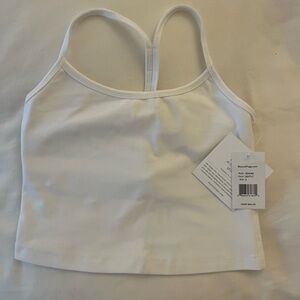 NWT Beyond Yoga Spacedye Slim Racerback Cropped Tank - White
